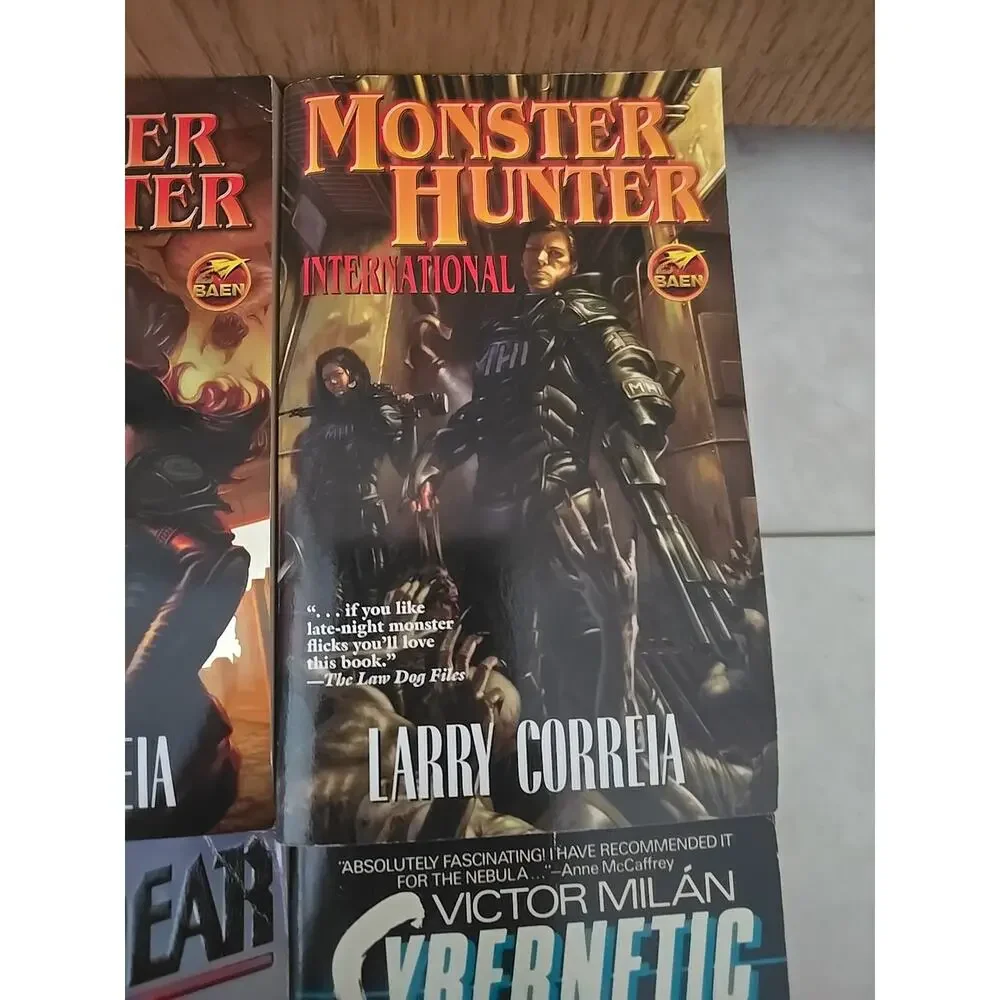 Lot of 4 Larry Correia &‎ Victor Milan Fantasy Science Fiction Paperback Books